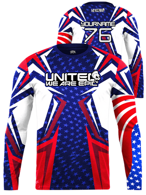 United We Are Epic Independent Custom Long Sleeve Jersey