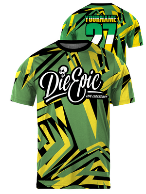 Die Epic Rasta Custom Short Sleeve Jersey