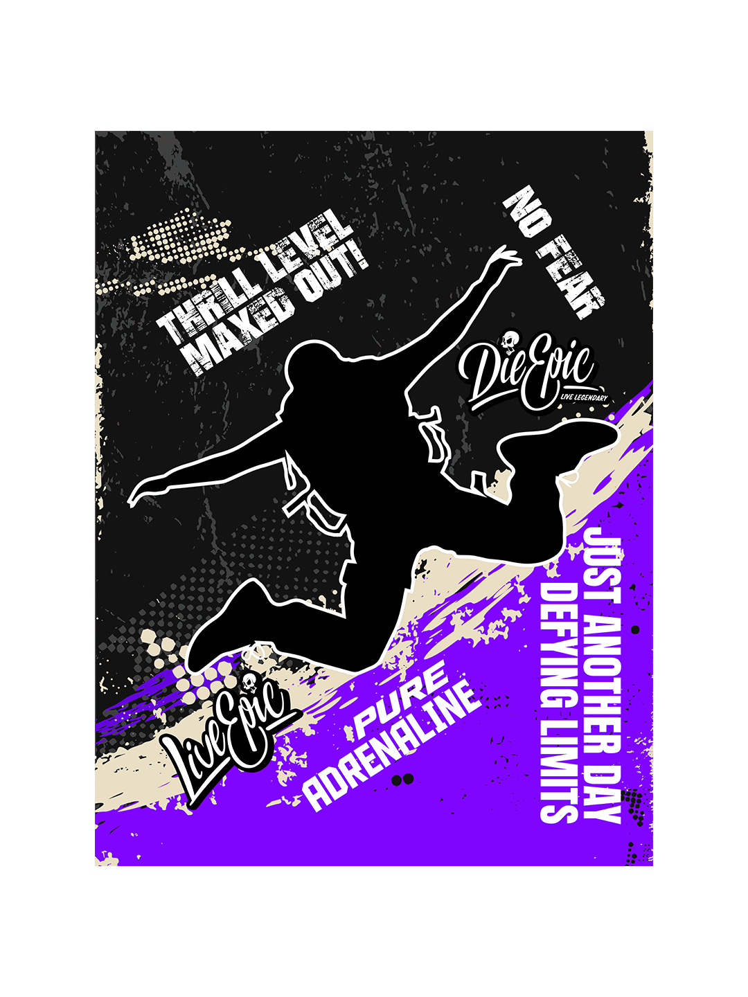 [USA ONLY] ADD PICTURE Skydiving Purple Texture Plush Fleece Blanket 60x80