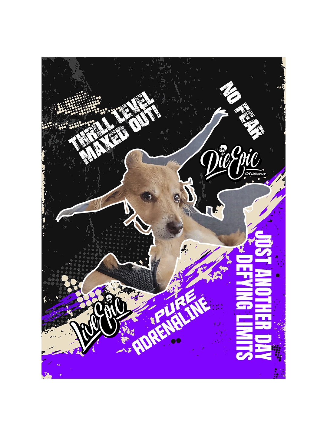 [USA ONLY] ADD PICTURE Skydiving Purple Texture Plush Fleece Blanket 60x80