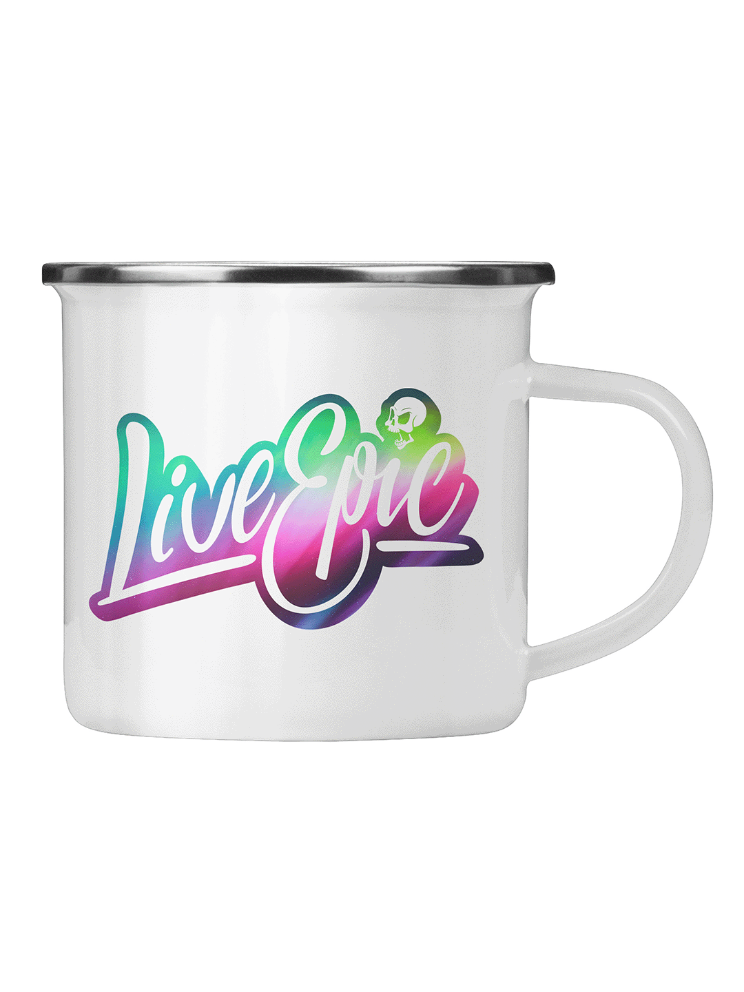 Live Epic Northern Lights 10oz Camping Mug