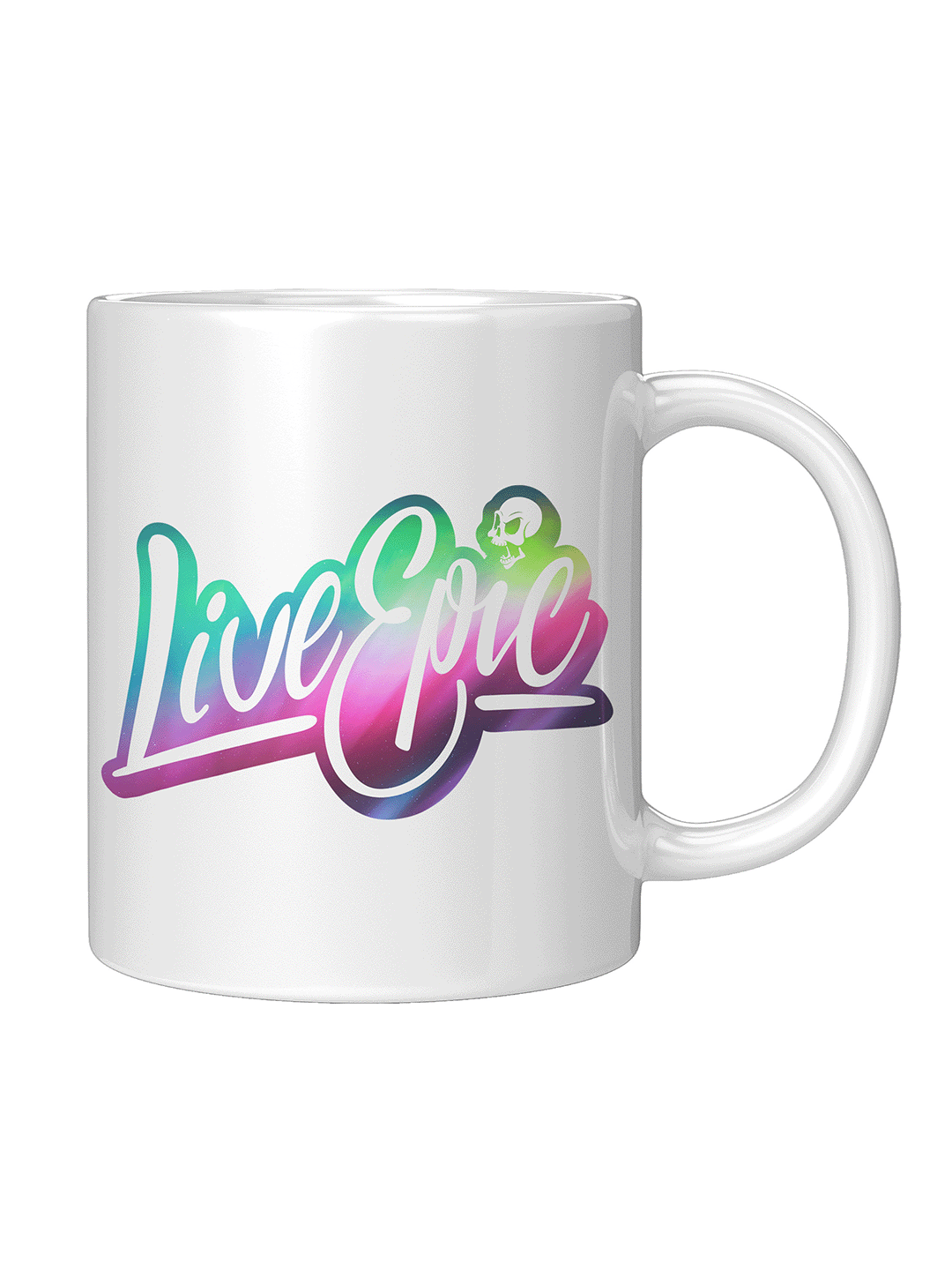 Live Epic Northern Lights 11oz White Mug