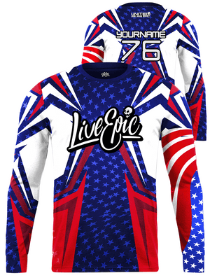 Live Epic Independent Custom Long Sleeve Jersey