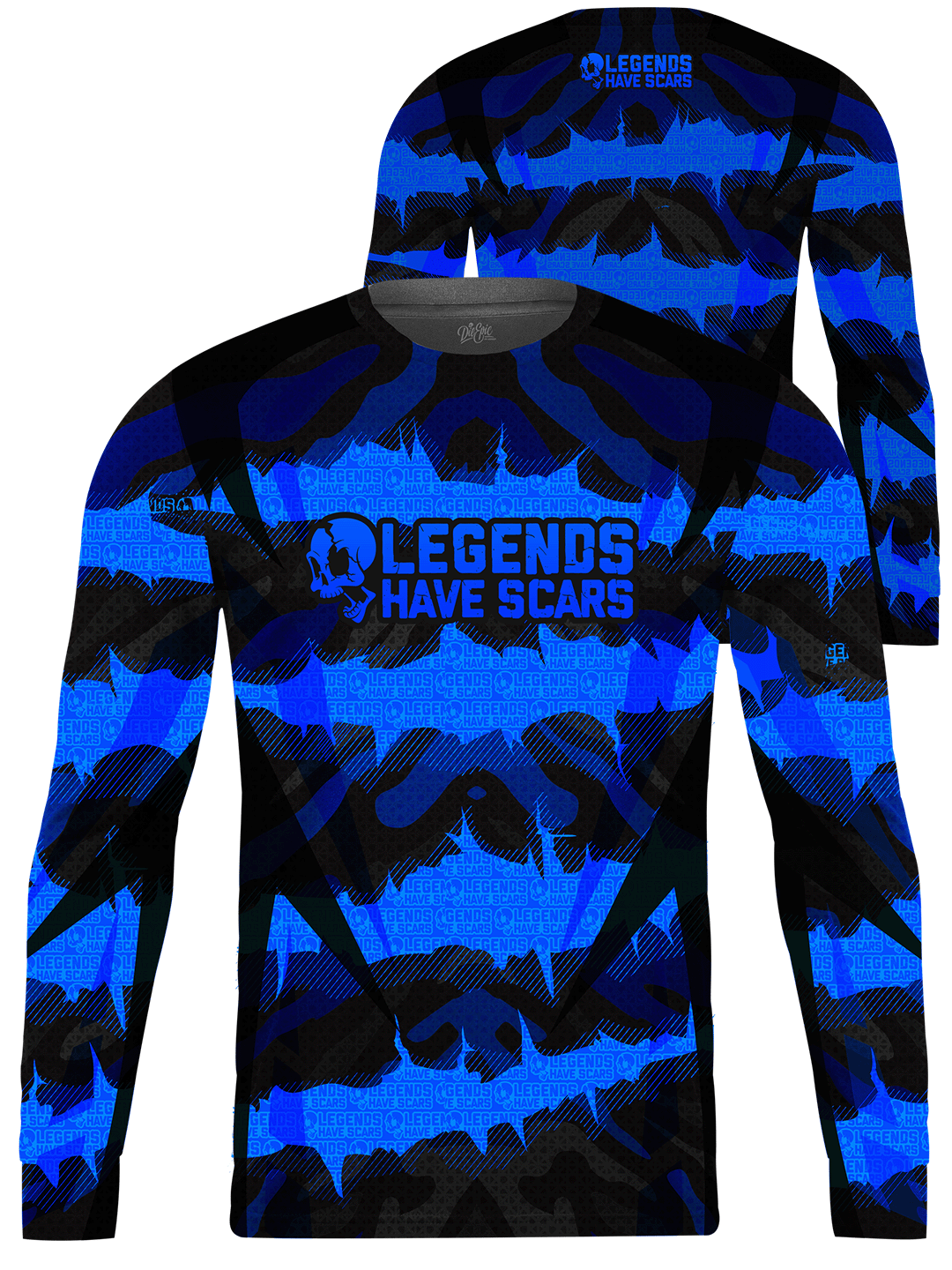 Legends Have Scars Camo Custom Long Sleeve Jersey