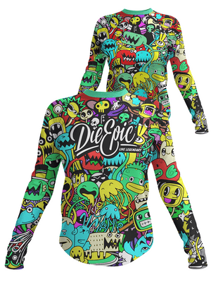 Die Epic Women Little Monsters Long Sleeve Jersey
