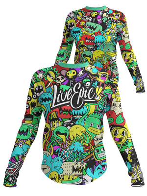 Live Epic Women Little Monsters Long Sleeve Jersey