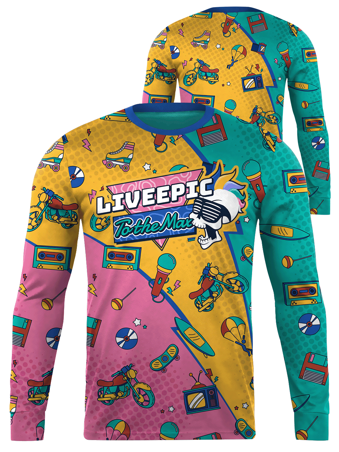 Live Epic Bubblegum 90&#39;s Long Sleeve Jersey
