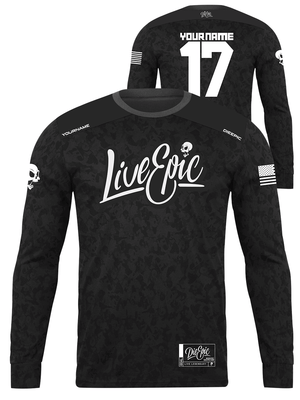 Live Epic Adrenaline Camo Custom Long Sleeve Jersey