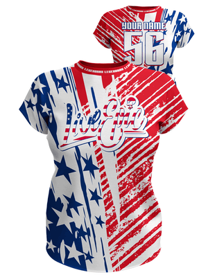 Live Epic Women Broad Stripes Custom Short Sleeve Jersey