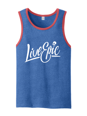 Live Epic Red White and Epic Tank Top