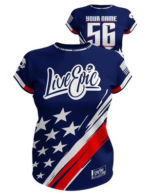 Live Epic Women Team Legendary Custom Short Sleeve Jersey