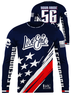 Live Epic Team Legendary Custom Long Sleeve Jersey