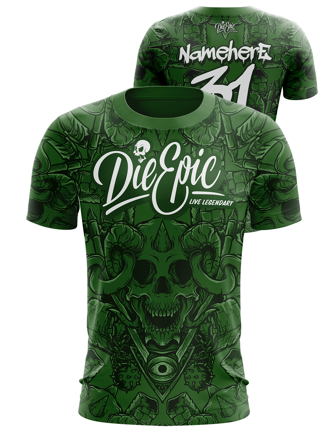 Die Epic Lucifer Multicolor Custom Short Sleeve Jersey