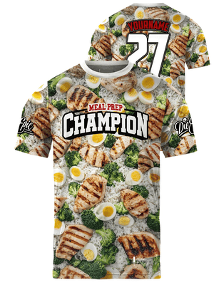 Die Epic Meal Prep Champion Custom Short Sleeve Jersey