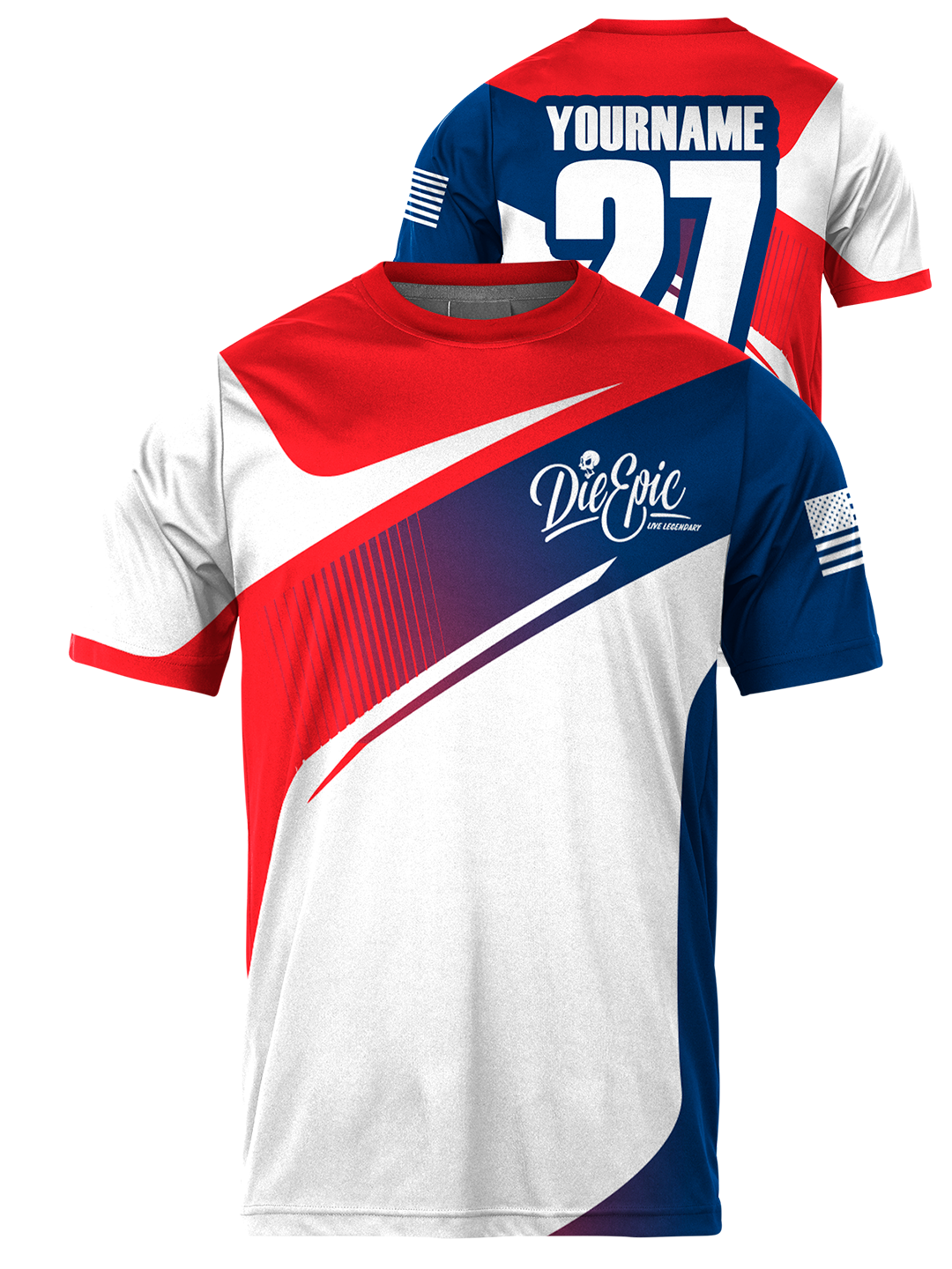 Die Epic Battle Born Custom Short Sleeve Jersey