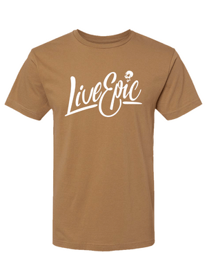 Live Epic Military Coyote Brown Shirt