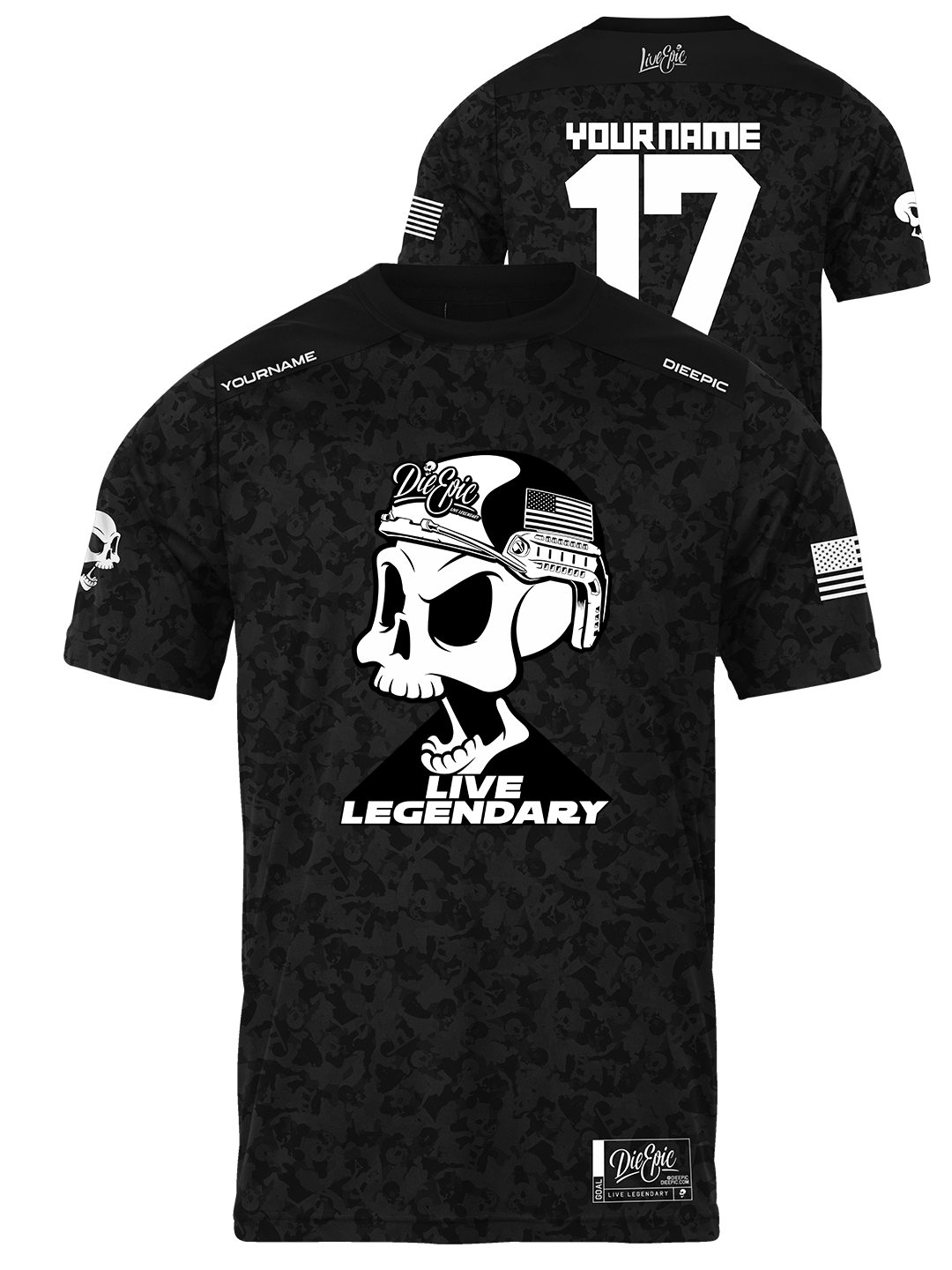 Military Skull Custom Jersey