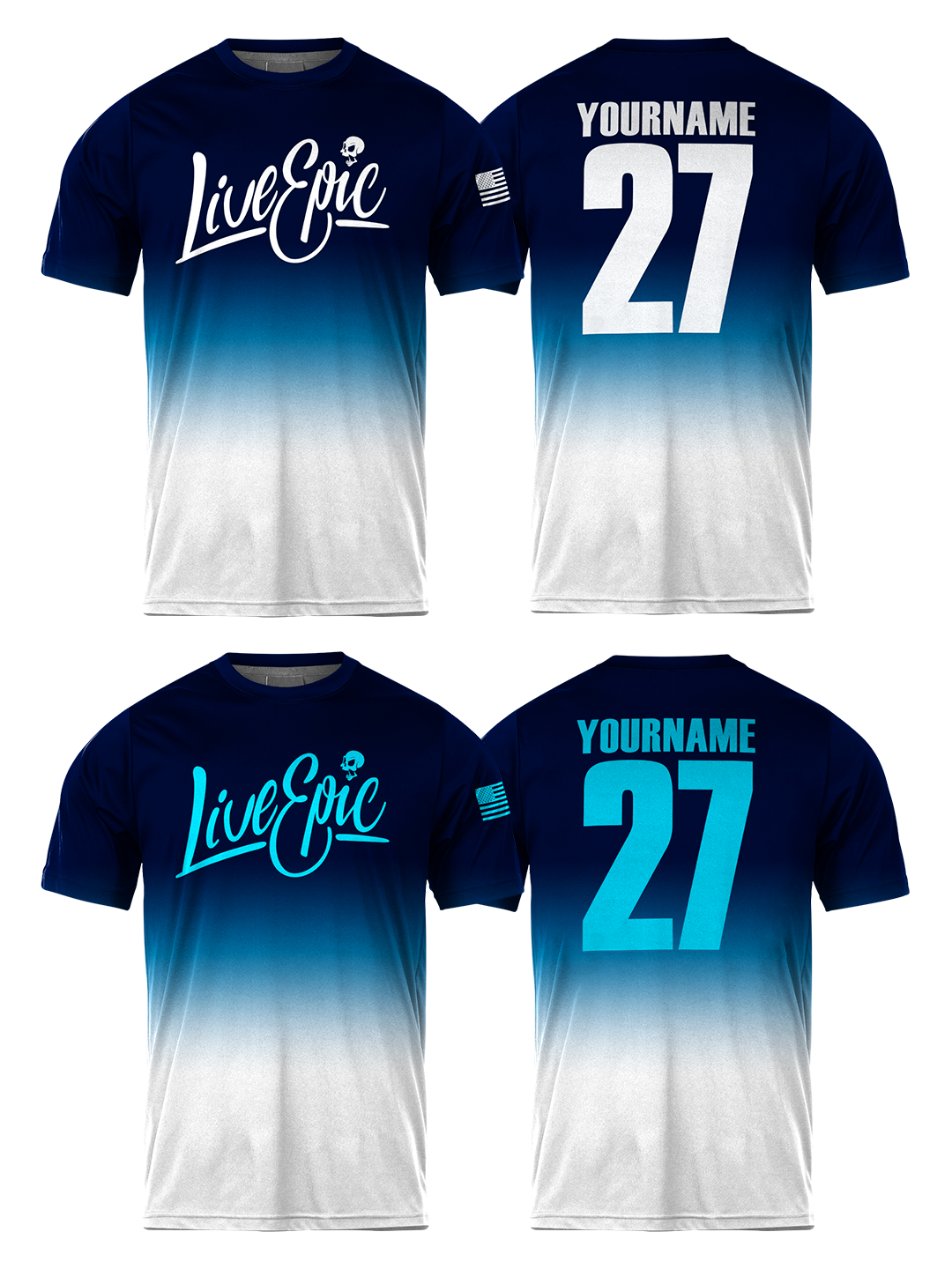 [MULTICOLOR] Live Epic Phantom Wash Custom Short Sleeve Jersey