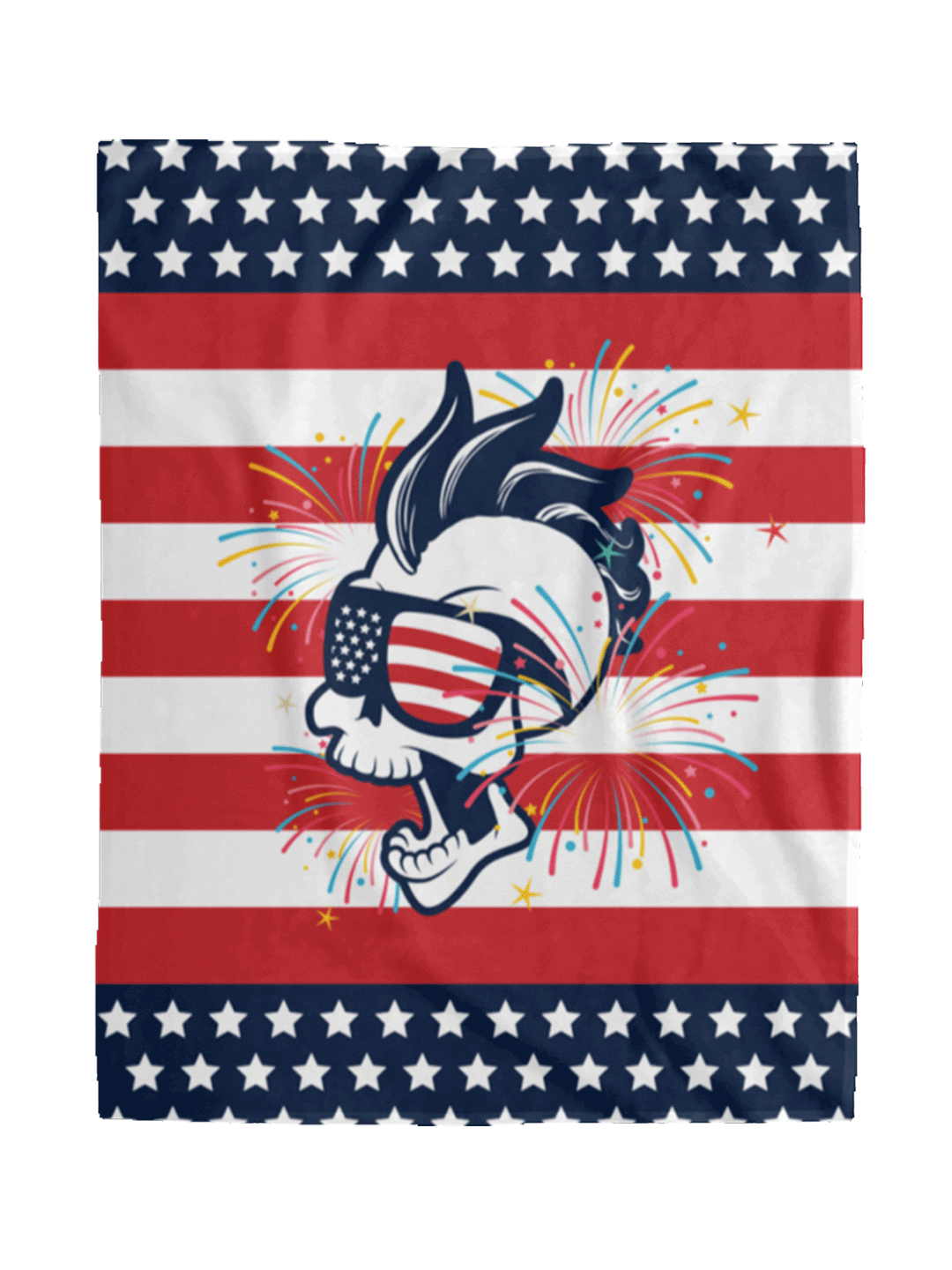 [USA ONLY] Patriotic Pride - MBM Cozy Plush Fleece Blanket 60x80