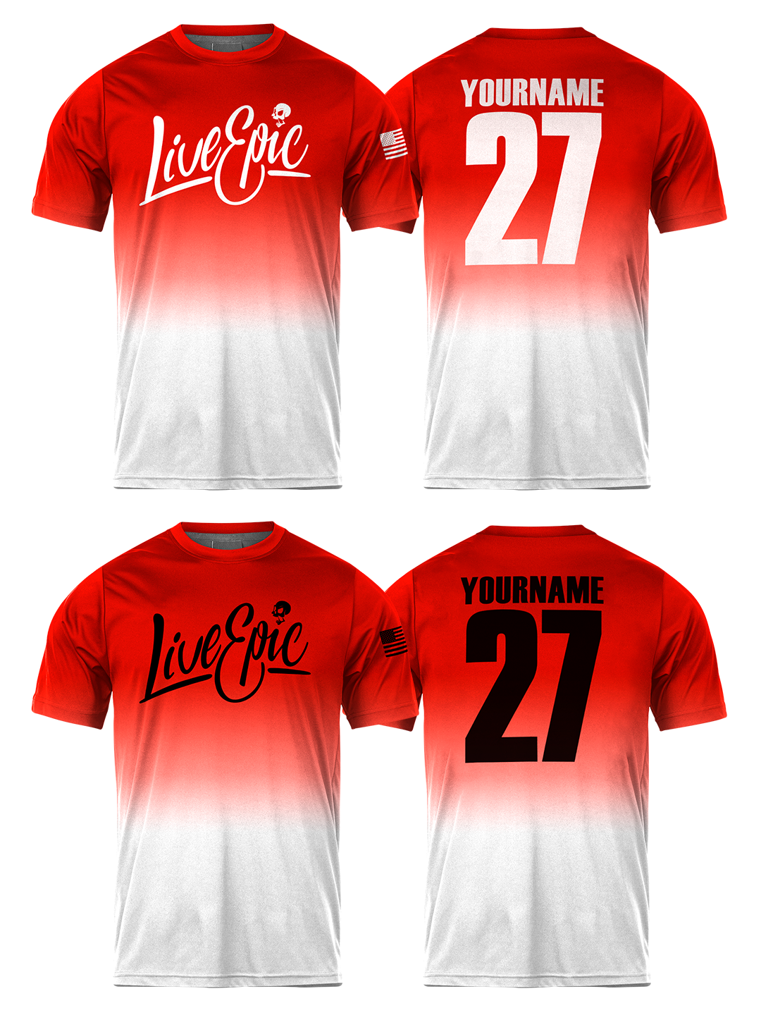 [MULTICOLOR] Live Epic Phantom Wash Custom Short Sleeve Jersey