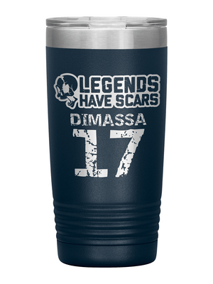 [multicolor] Personalized Legends Have Scars 20oz Insulated Tumbler