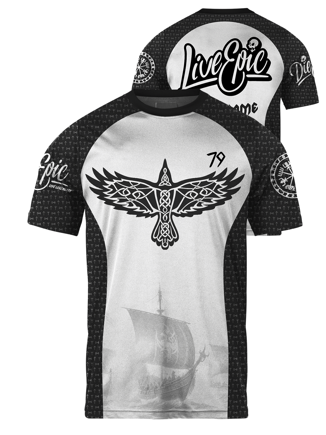 [MULTICOLOR] Live Epic Norse Custom Short Sleeve Jersey