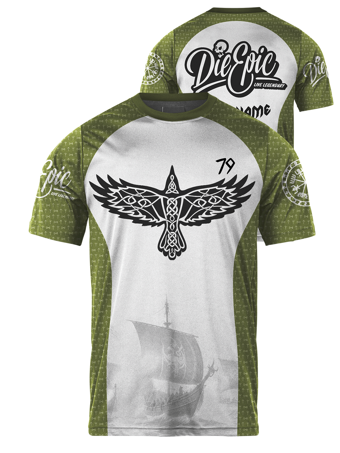 [MULTICOLOR] Die Epic Norse Custom Short Sleeve Jersey