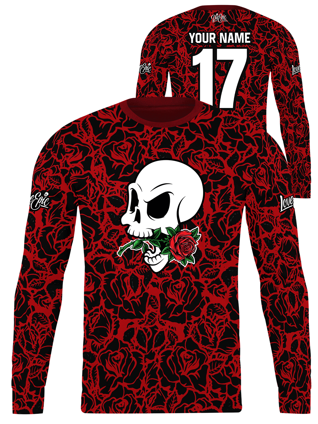 Yasuyukiw Ishii—Skull & Rose Long Sleeve Amazon.com: Skull And Roses Long Sleeve T-Shirt : Clothing