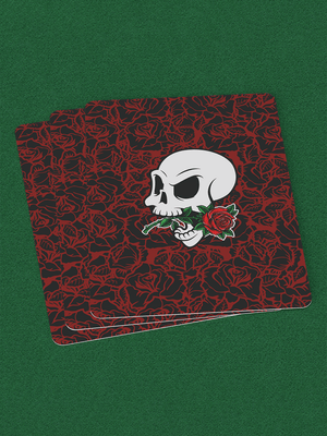 Die Epic Skull Roses Playing Cards