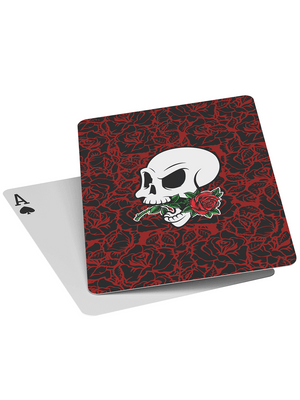 Die Epic Skull Roses Playing Cards