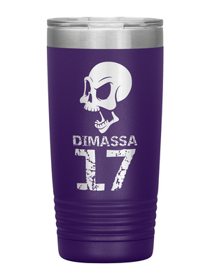 [multicolor] Personalized Skull 20oz Insulated Tumbler