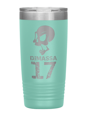 [multicolor] Personalized Skull 20oz Insulated Tumbler