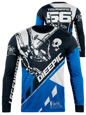 Die Epic Skydiving Custom Long Sleeve Jersey