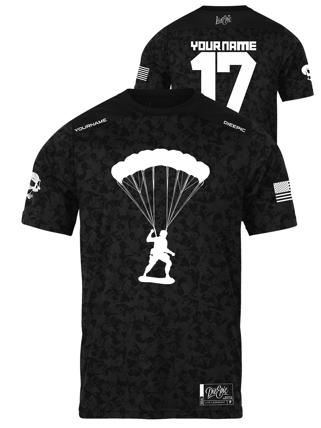 Army Men Skydive Custom Jersey