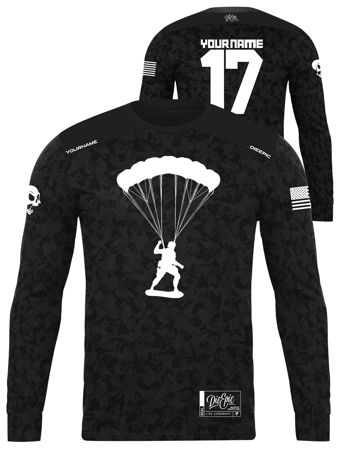 Army Men Skydive Custom Jersey