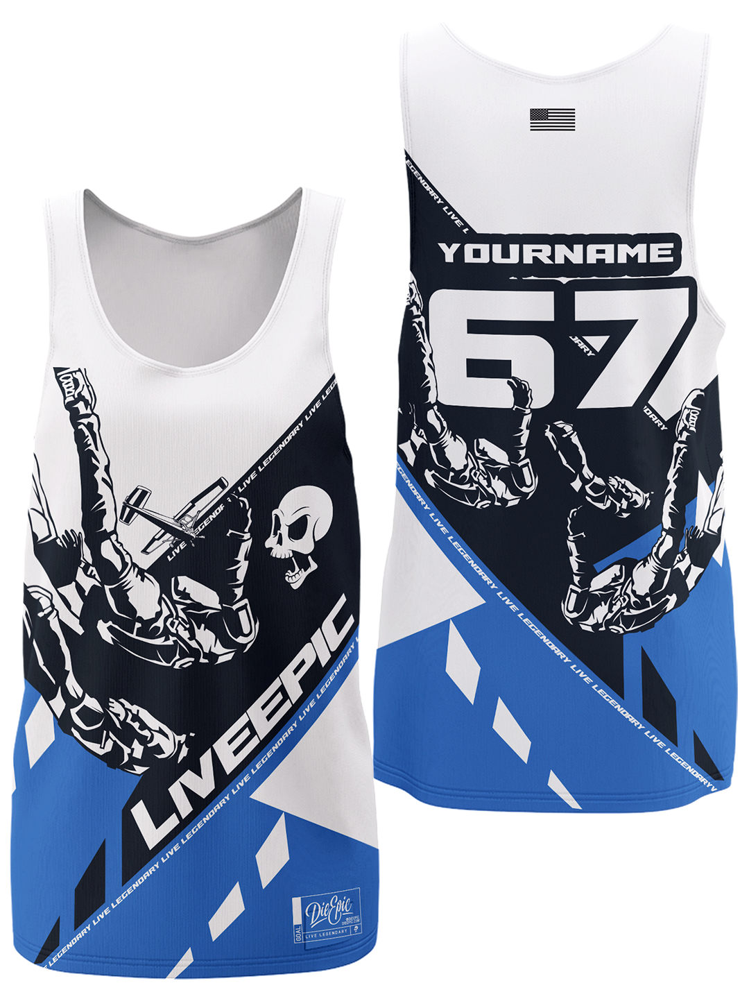 Live Epic Skydiving Custom Tank Top