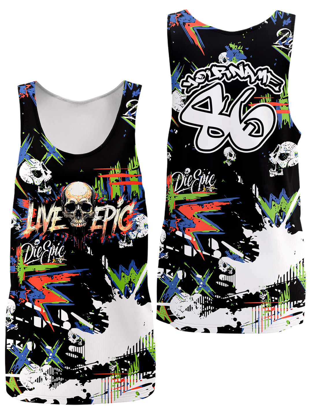 Live Epic Splash Custom Tank Top