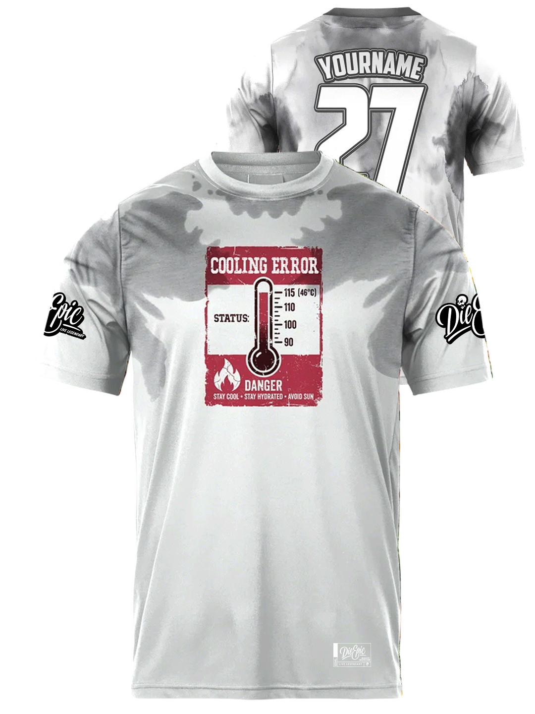 Die Epic Fake Sweat Custom Short Sleeve Jersey