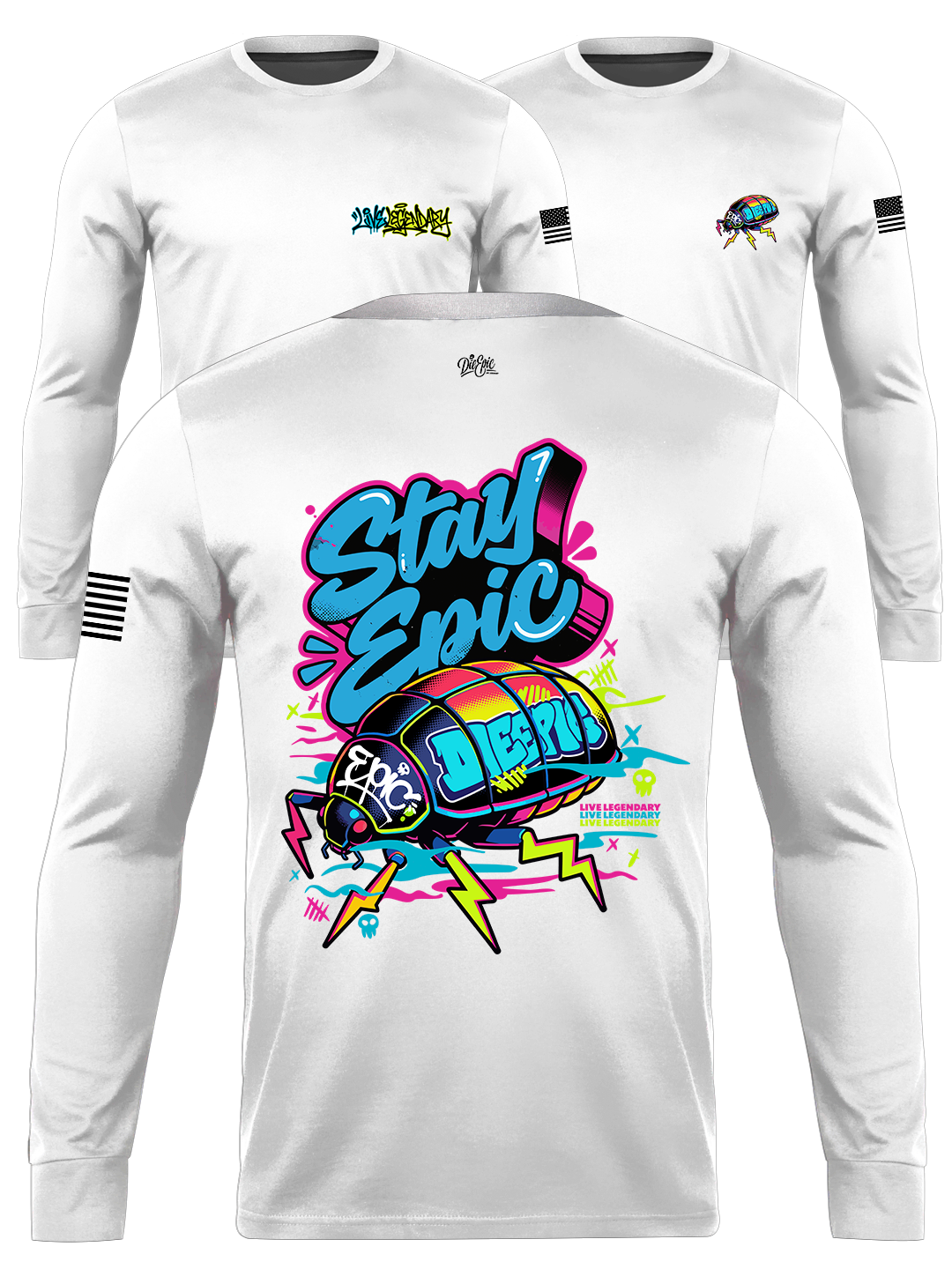 [MULTICOLOR] Die Epic Urban Epic Beatle Custom Long Sleeve Jersey