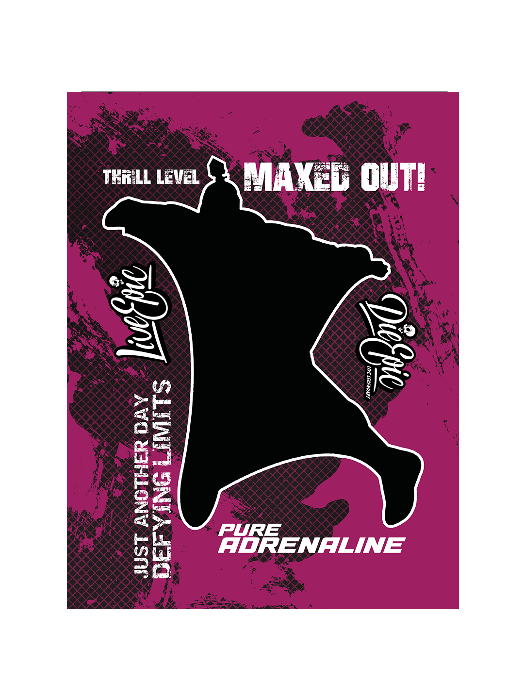 [USA ONLY] ADD PICTURE Wingsuit Pink Texture Plush Fleece Blanket 60x80