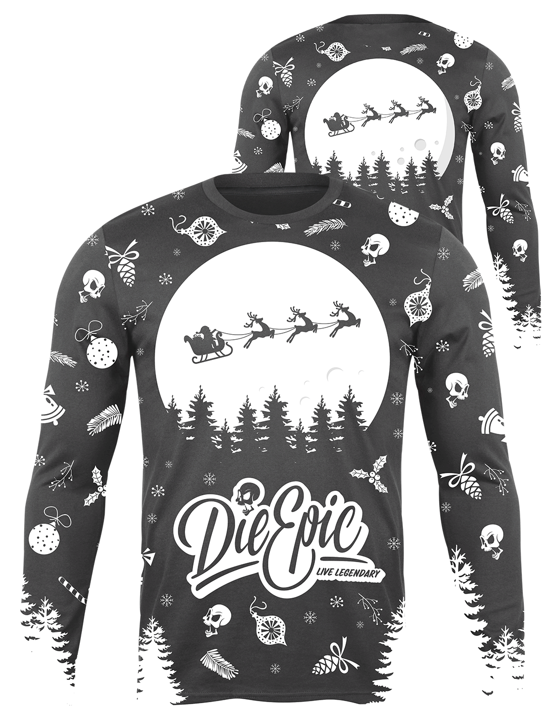 MULTICOLOR Die Epic Christmas Ugly Long Sleeve Jersey (PRE-SALES &#39;TILL DEC 7TH - 11:59PM EST)