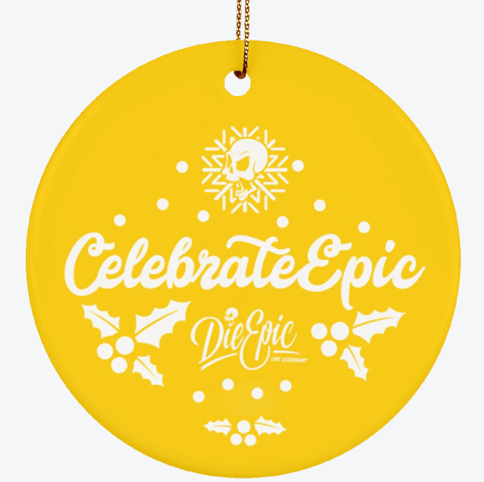 Epic Ceramic Circle Ornament