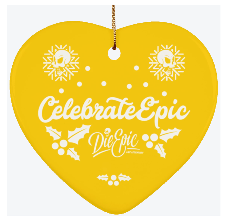 Epic Ceramic Heart Ornament