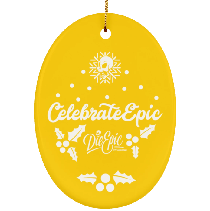 Epic Ceramic Oval Ornament