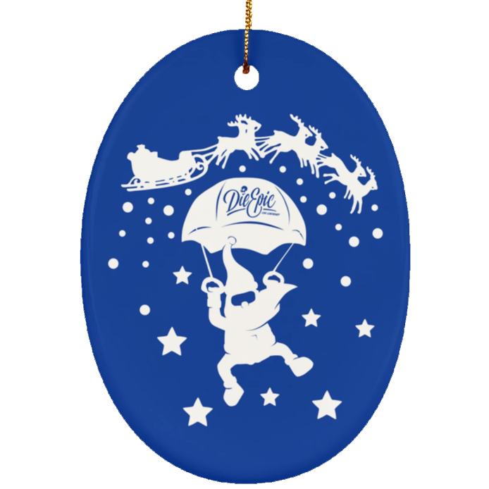 Epic Ceramic Oval Ornament