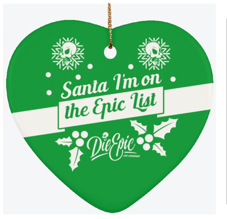 Epic Ceramic Heart Ornament
