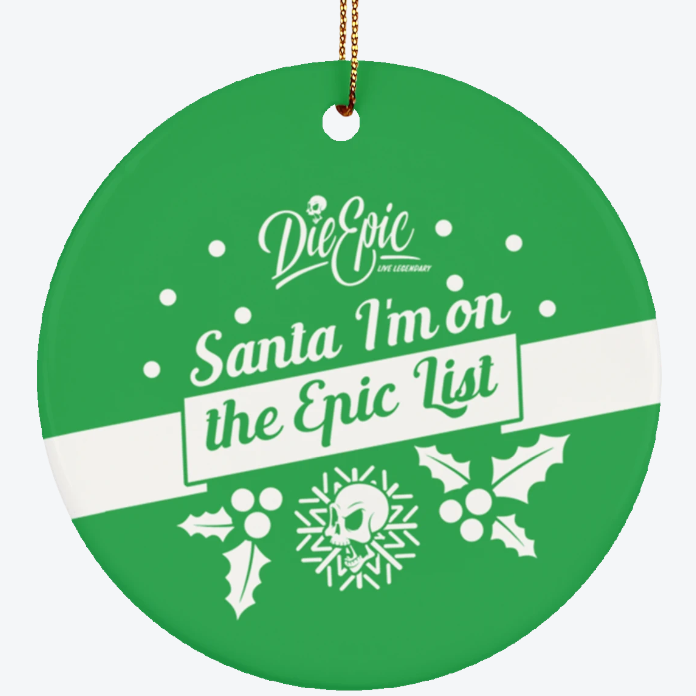 Epic Ceramic Circle Ornament