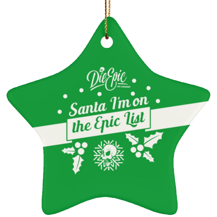 Epic Ceramic Star Ornament