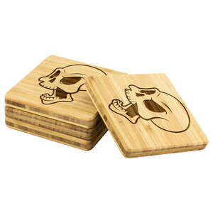 Skull Bamboo Coaster (4-piece set) - CelebrateEpic!