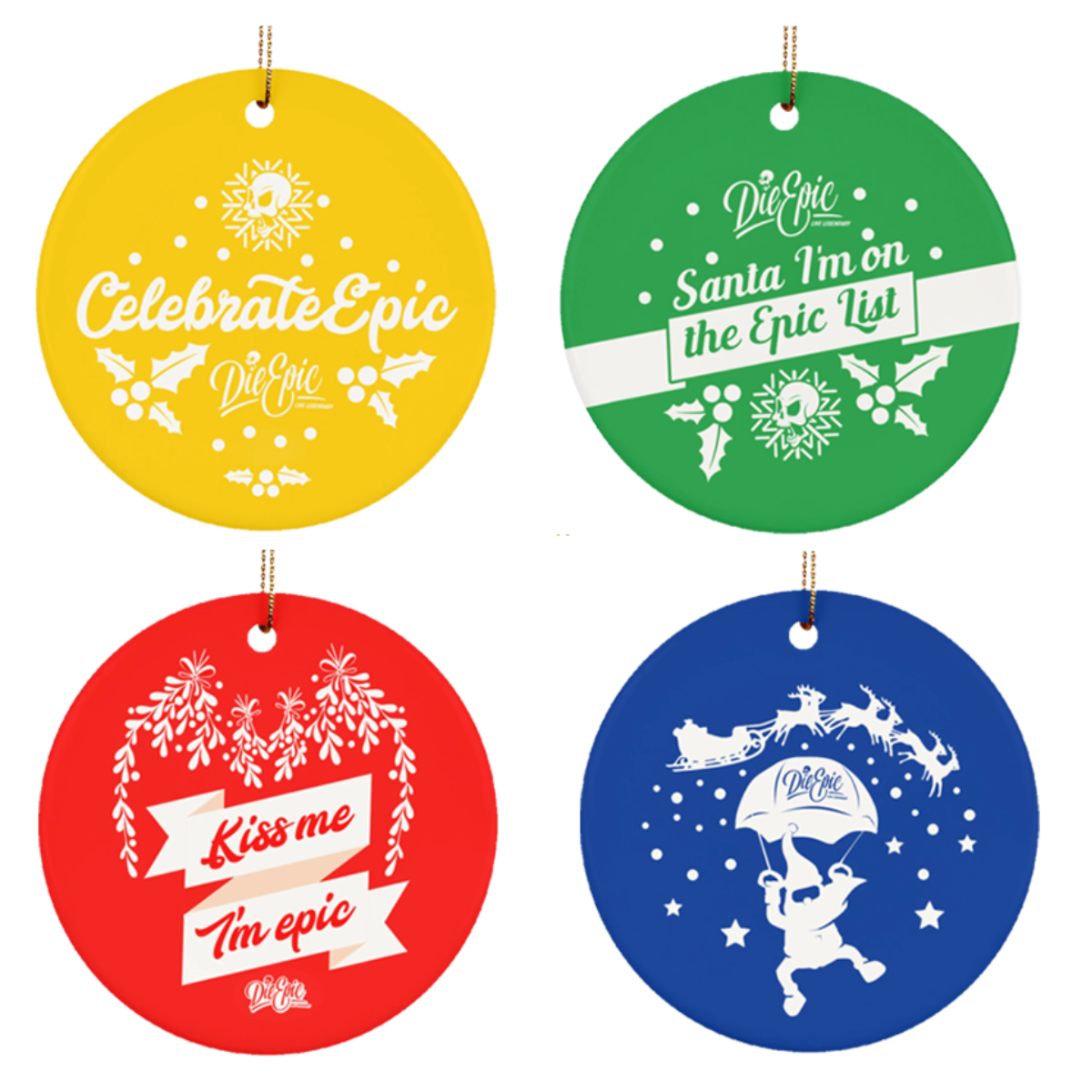 Epic Ceramic Circle Ornament